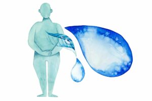 Ilustración Kapha Dosha · Agua y tierra · Āyurveda